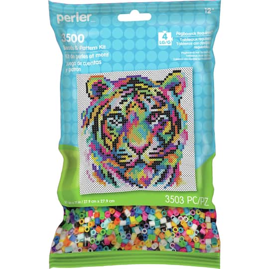 Perler&#x2122; Rainbow Tiger Beads &#x26; Pattern Kit